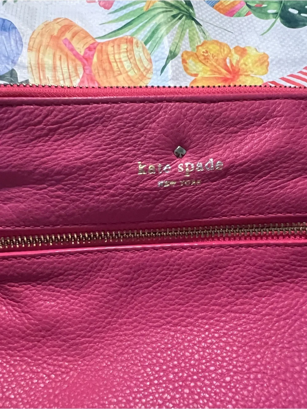 kate spade New York Fuchsia Leather Crossbody Bag